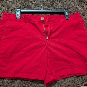 Liz Claiborne Red High Waist Shorts